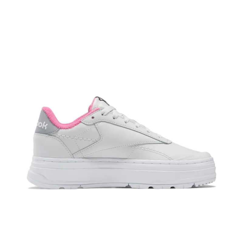 Reebok Women's Club C Double Geo 'Cold Grey Atomic Pink' Women's-1