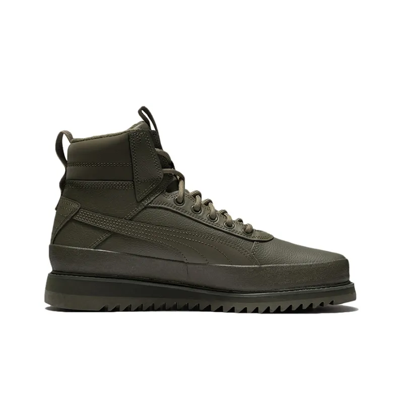 PUMA Unisex Desierto V2 Wtr Rubber High Top Sneakers Green-1