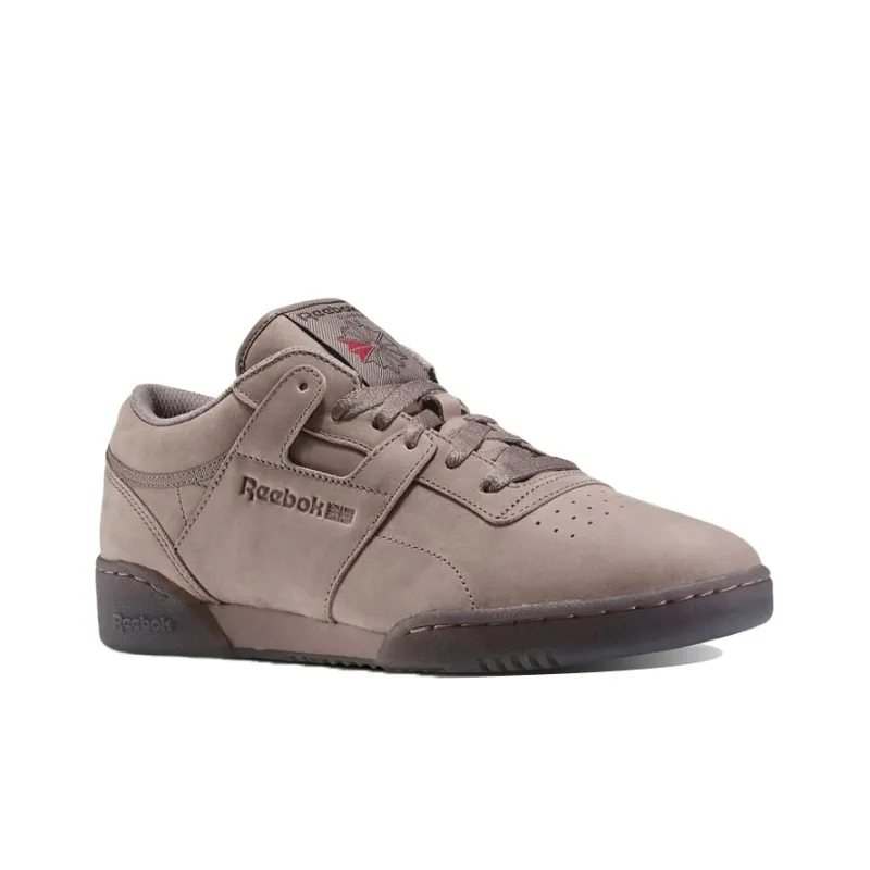 Reebok Workout Skateboard Shoes Men Low-Top Gray-2