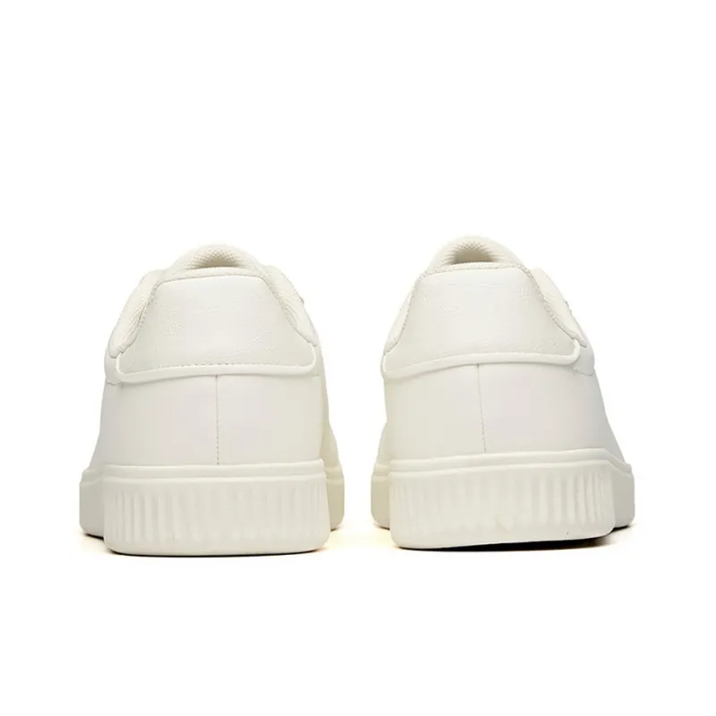 Anta Life Collection Slip-Resistant Low-Top Skateboard Shoes Men's Pure White-3