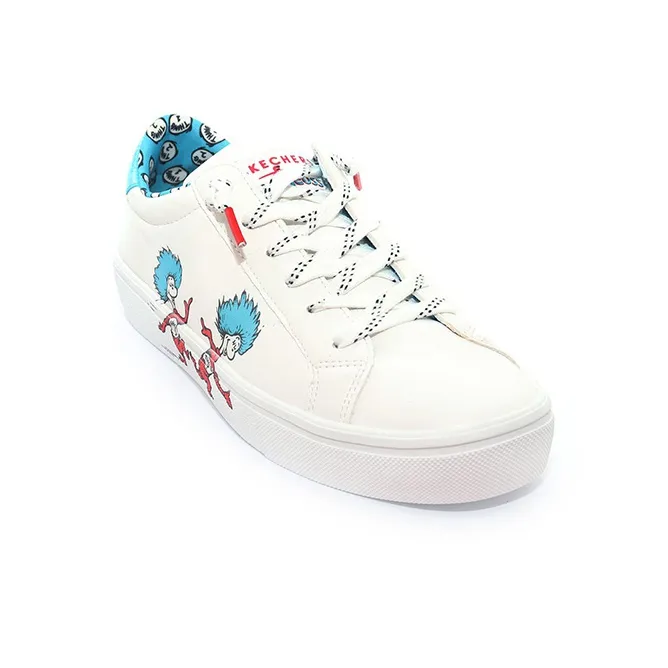 Skechers Dr. Seuss X Skechers Goldie 2.0 Low Top Sneakers White/Blue Women's-2