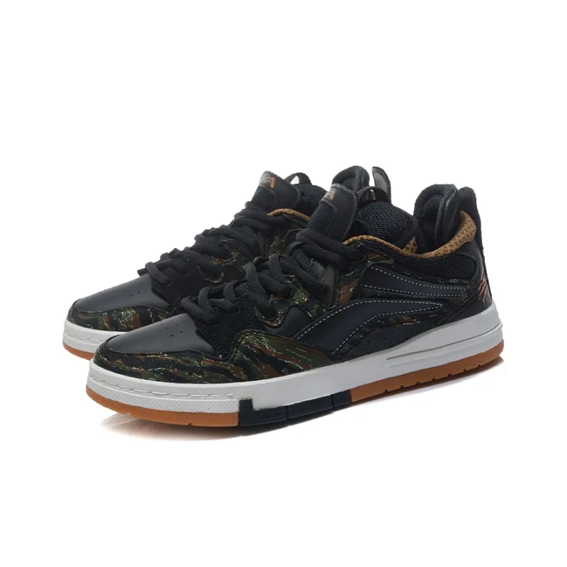 LiNing Wei Wu PRO Slip Resistant, Abrasion Resistant, Lightweight Low Top Skateboard Shoes Men's Black-2