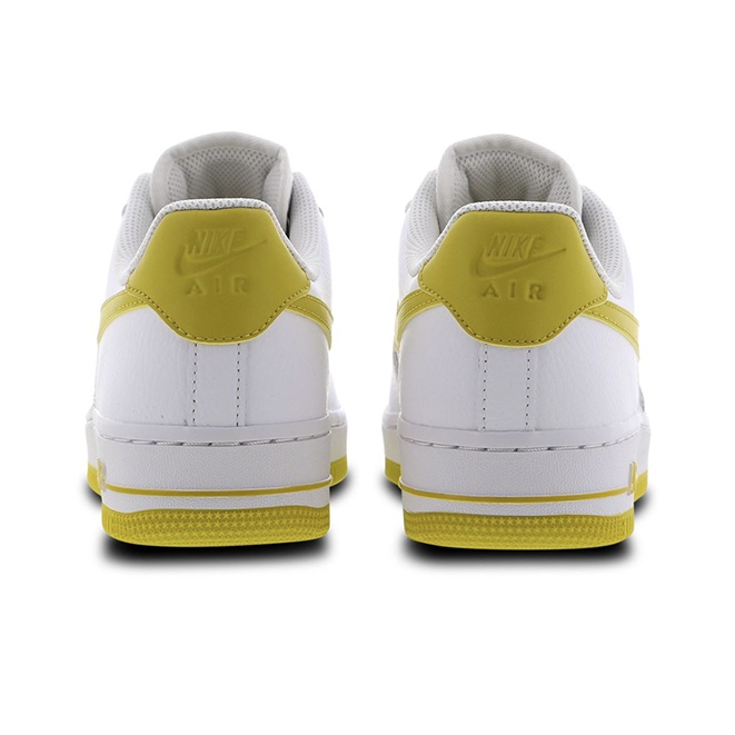 Nike Air Force 1 Low Patent White Bright Citron Women's US W