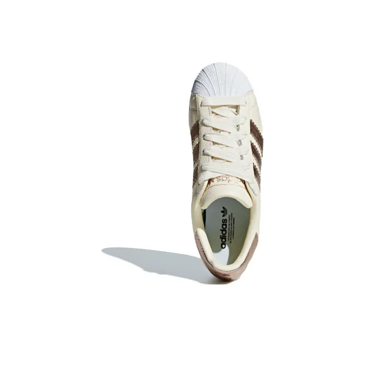 Adidas Originals SUPERSTAR Low-Top Skateboard Shoes Women's Copper-Nickel Gold Alloy-4