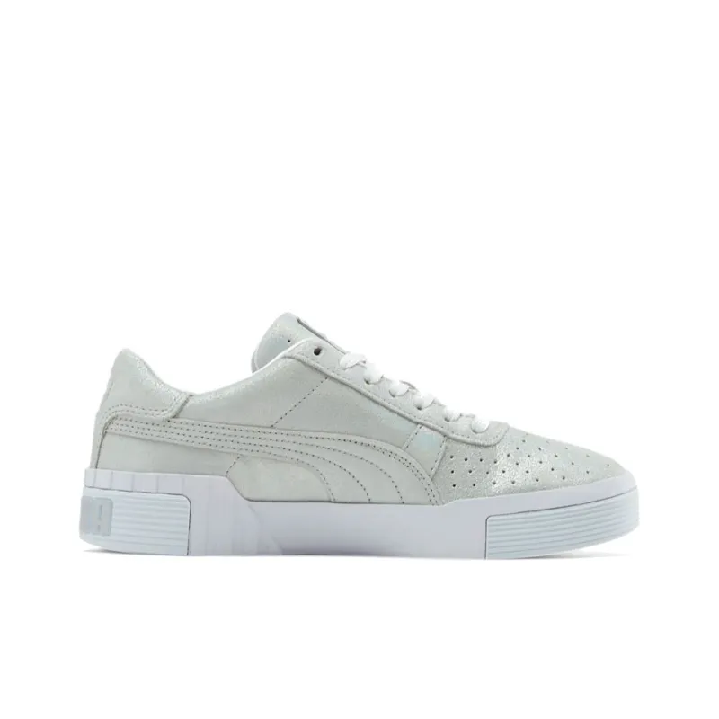 PUMA Cali Shimmer Silver/White Women's-1