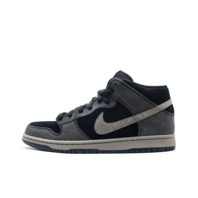 Nike Sb Dunk Mid Black Iron White-0