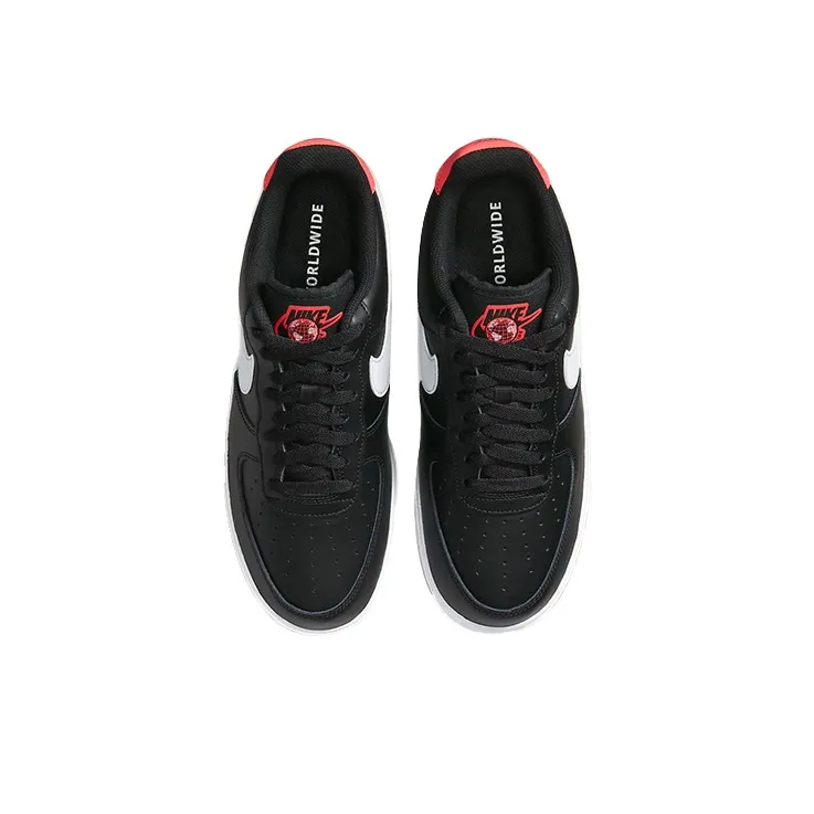 Nike Air Force 1 Low Worldwide Black Flash Crimson White-3