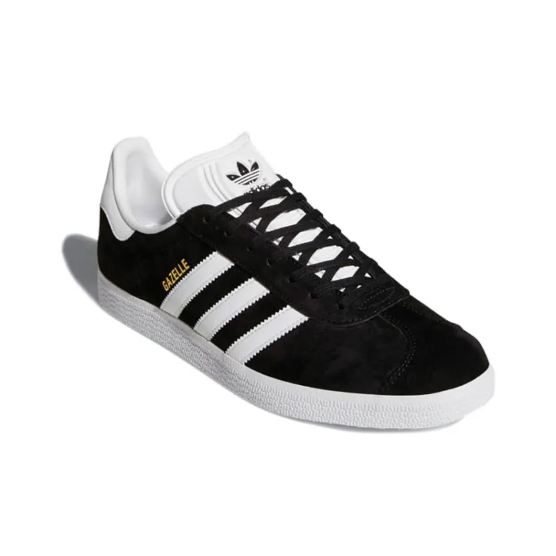 Adidas Gazelle Core Black Cloud White Gold-2