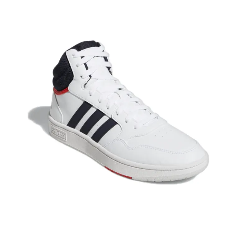 Adidas Hoops 3.0 White Navy Red-2