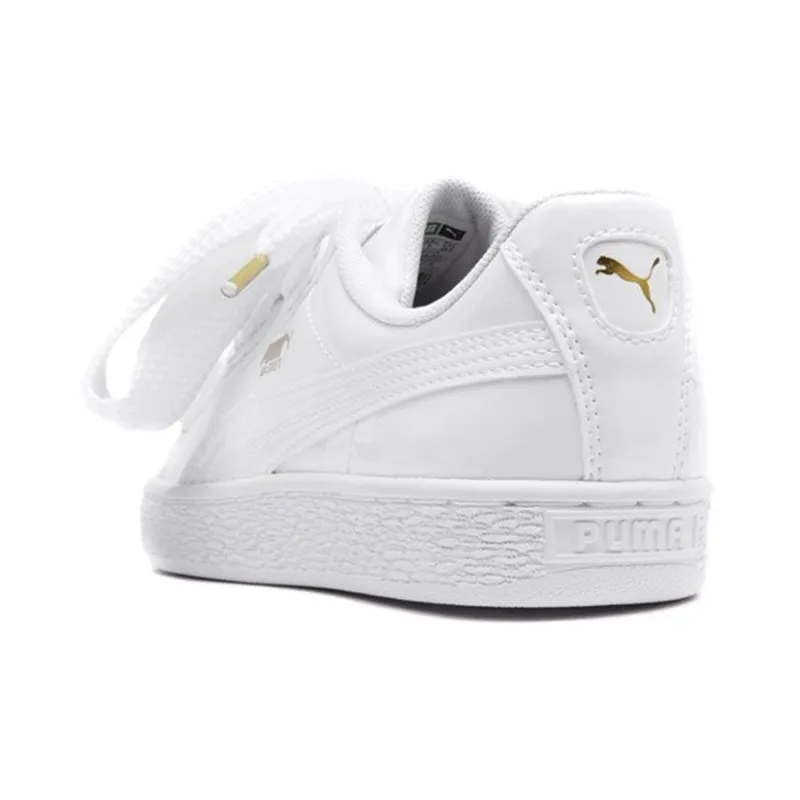 PUMA Basket Heart Patent 'White' Women's-3