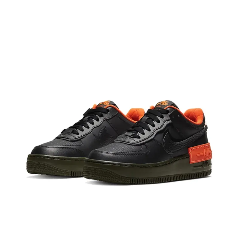 Nike Air Force 1 Low Shadow Black Hyper Crimson Cargo Khaki Women's-2