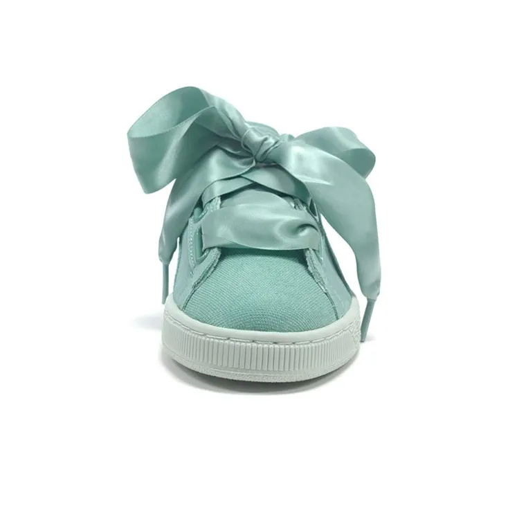 PUMA Suede Heart Pebble Shoes Green Women's-2