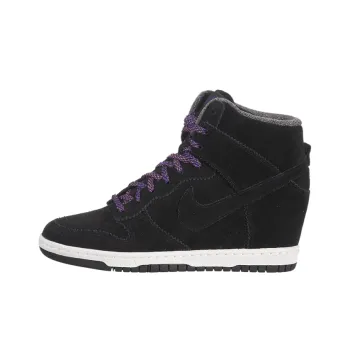 Nike Dunk Skateboard Shoes Women's Black Purple