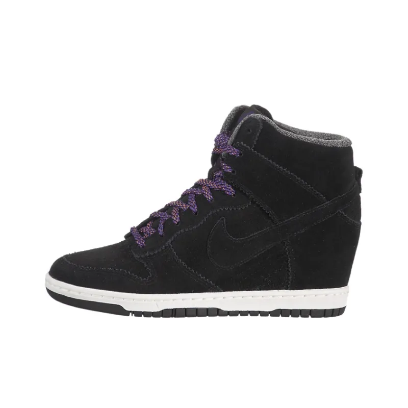 Nike Dunk Skateboard Shoes Women's Black Purple-0