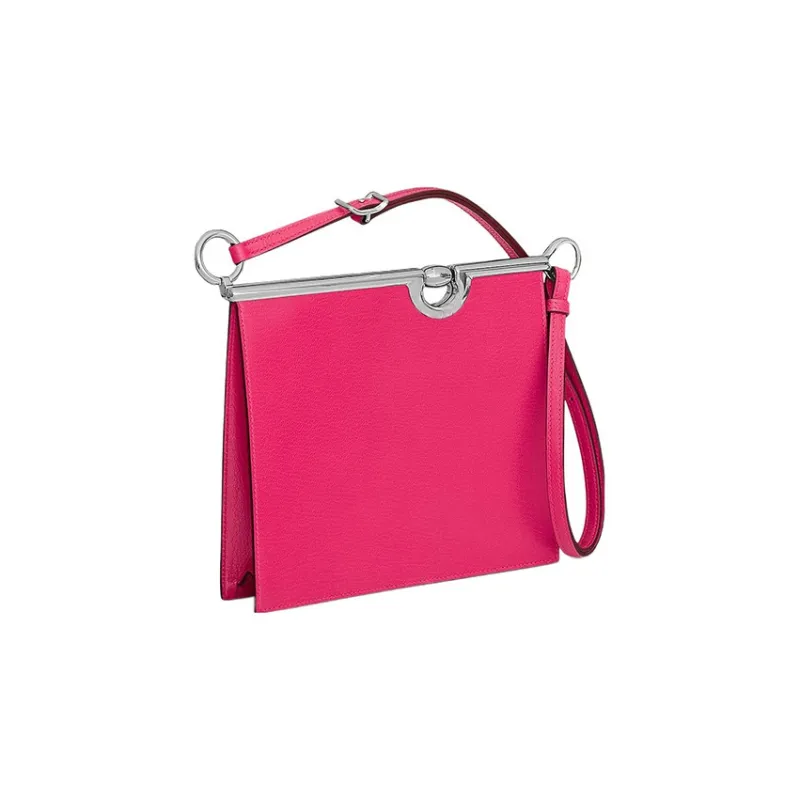 HERMES Mors De Bride Chamkila Goat Skin Crossbody Bag Shoulder Bag Regular Women's 0R Rose Purple-1
