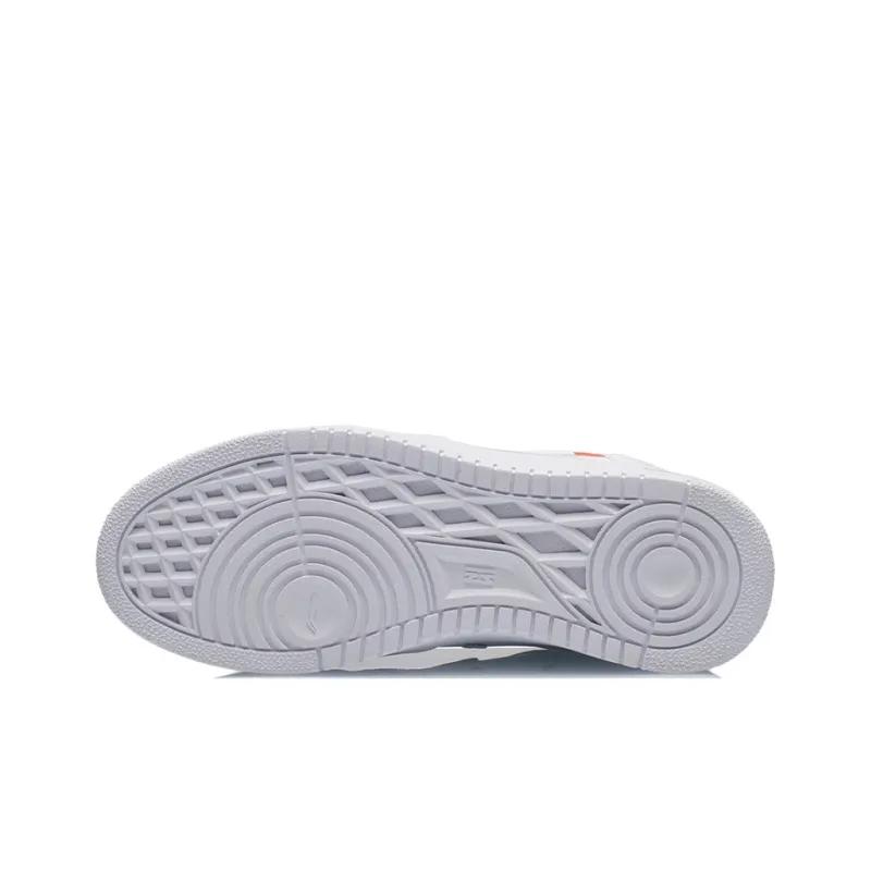 LiNing Non slip Lightweight Low Top Skateboard Shoes Women's White-3