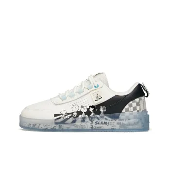 SNOOPY x Anta Durable Breathable Low Top Skateboard Shoes Men's White