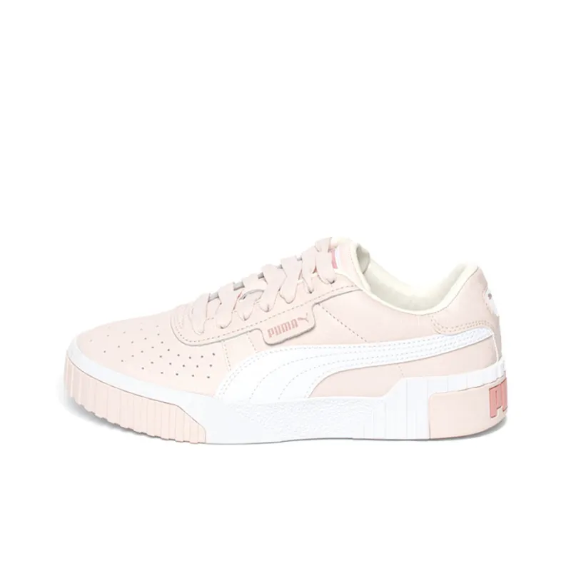 PUMA Cali Anti-Slip And Wear-Resistant Breathable Low-Top Skateboard Shoes Women's Pink White-0