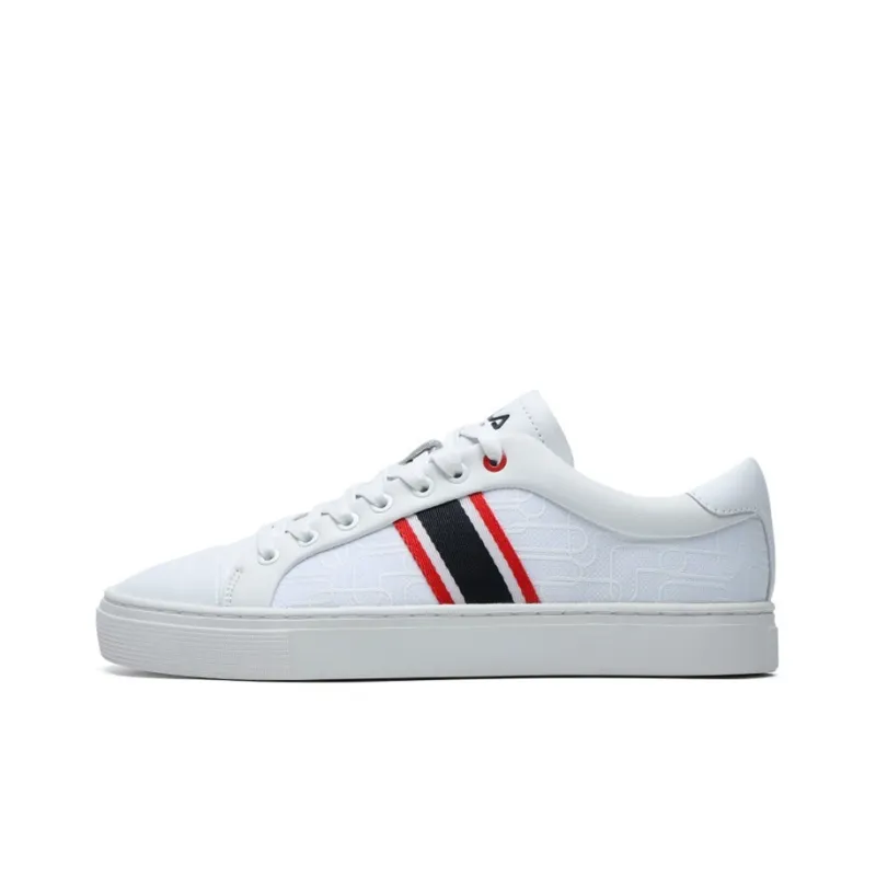 FILA 1911 Stripe Low Top Shoes For FILA White Women's-0