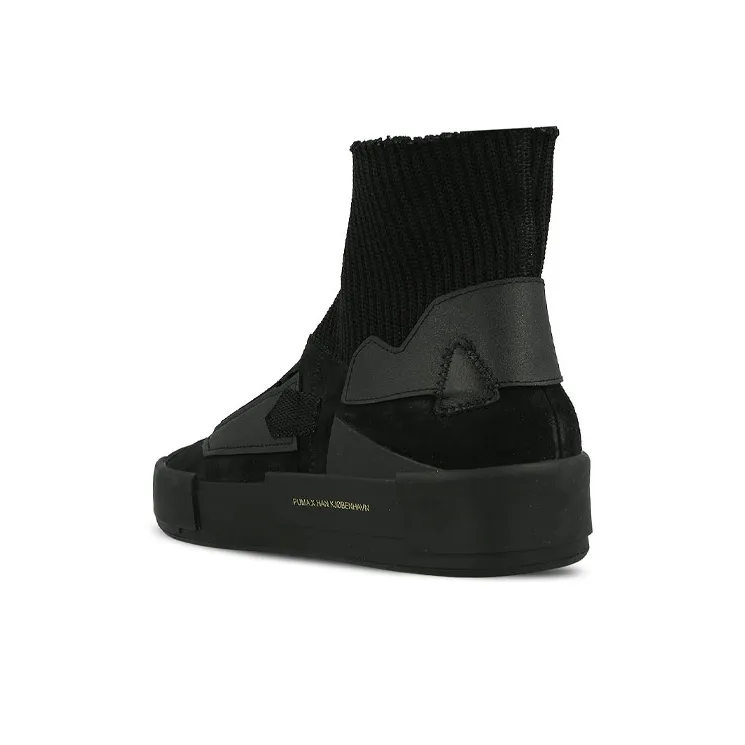 PUMA Platform Skateboard Shoes Men High-Top Black-3