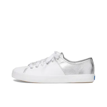 Keds Skateboard Shoes Women's Low-Top White Silver