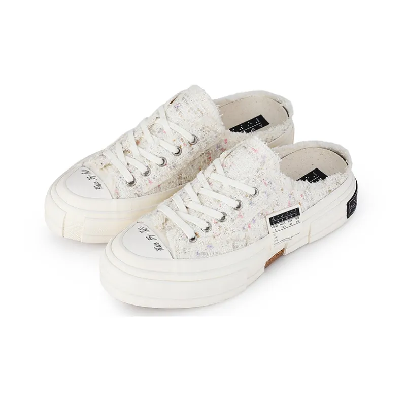 XVESSEL Skateboard Shoes Unisex Low Top White-8