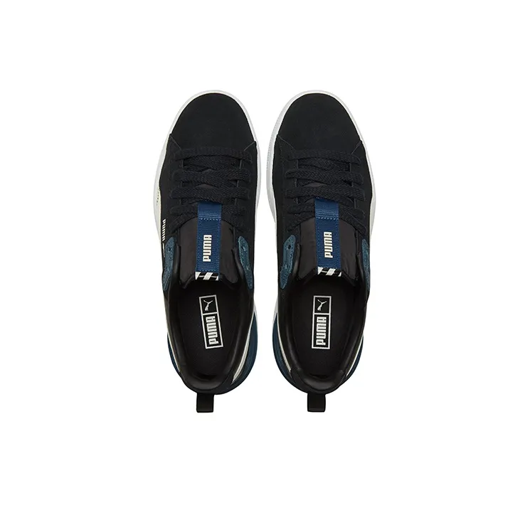 PUMA Unisex Suede Bloc Sneakers Black-3