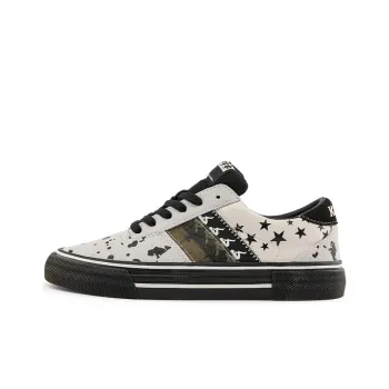 Kappa Coverage Low Top Skateboard Shoes Unisex Heron Feather White