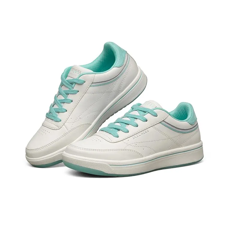 Skechers Downtown Low TopSneakers White/Green Women's-2