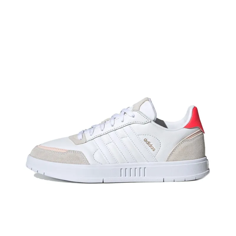 Adidas Courtmaster White Signal Pink Women's-0