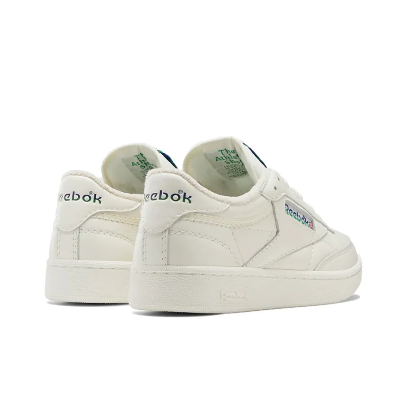 Reebok Club C 85 Chalk Cobalt Glen Green Logo-3