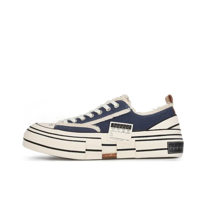 VESSEL G.O.P. Lows Navy Low Top Skateboard Shoes Unisex Marine Blue-0