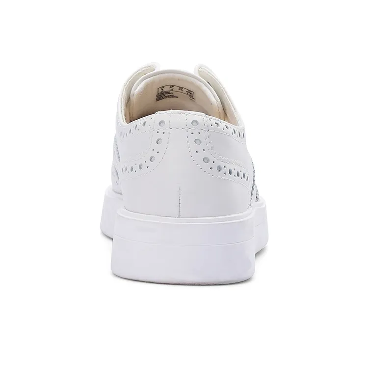 Clarks Warm Anti Slip And Wear Resistant Low Top Skateboard Shoes Women's White-4