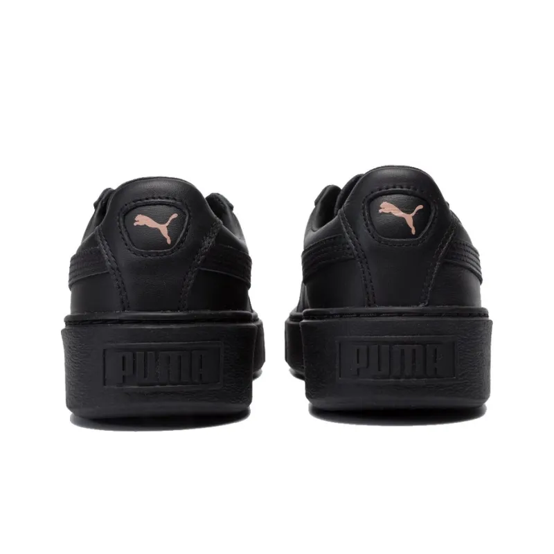 PUMA Basket Platform Metallic PUMA Black Rose Gold Women's-5