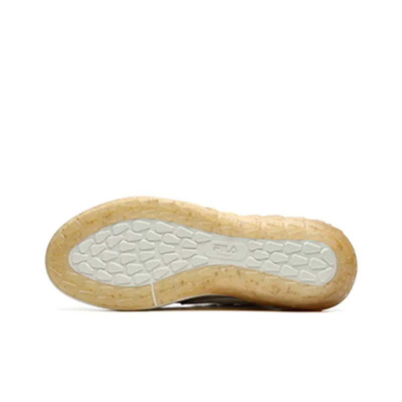 FILA Mixa Retro Casual Skateboarding Shoes Cream Yellow-4