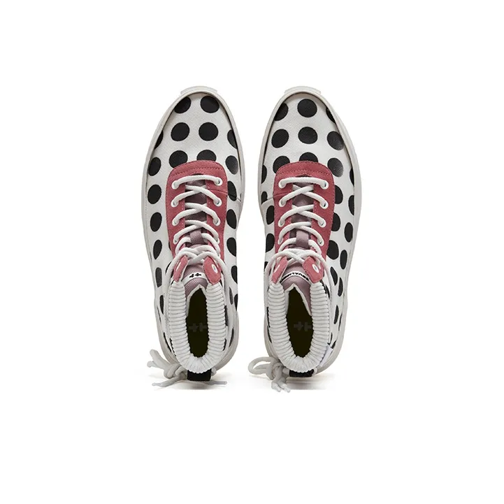 EQLZ EQUALIZER Fault High Slip-Resistant High-Top Skateboard Shoes Unisex White Black Misprint-3