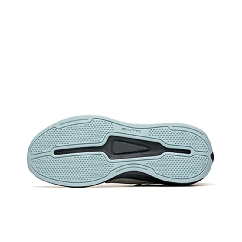 Anta Super Body Slip Resistant Cushioning Abrasion Resistant Low Top Skateboard Shoes White Charcoal Gray-5