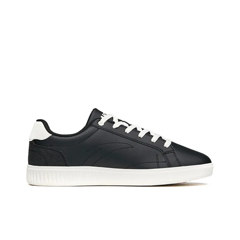 Anta BASIC-Cycle Wear-Resistant Low-Top Skateboard Shoes Men's Black-1