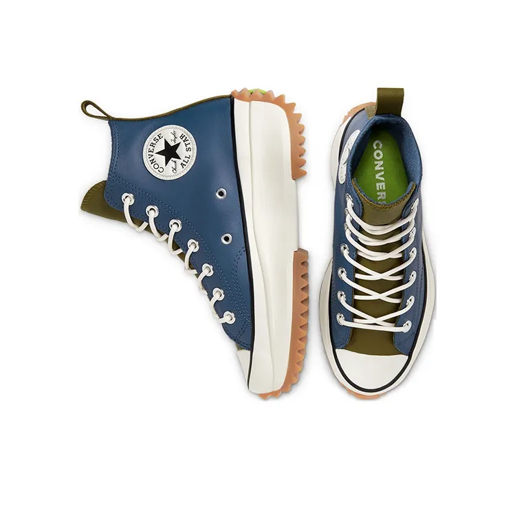 Converse Run Star Hike Hi Navy Dark Moss Women's-3