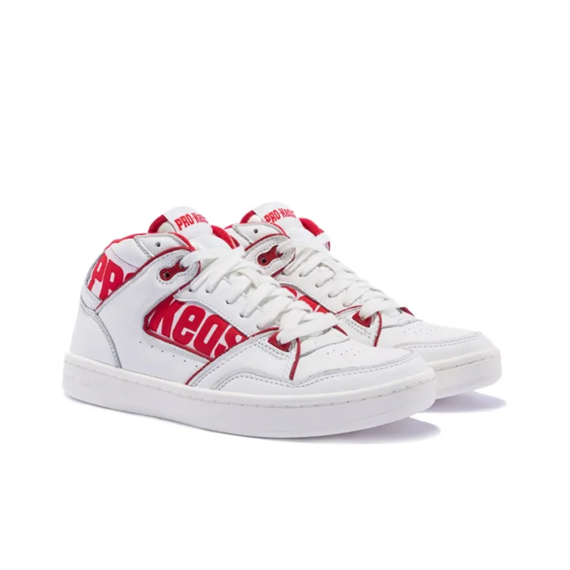 Keds Skateboard Shoes Unisex Mid-Top White Red-1