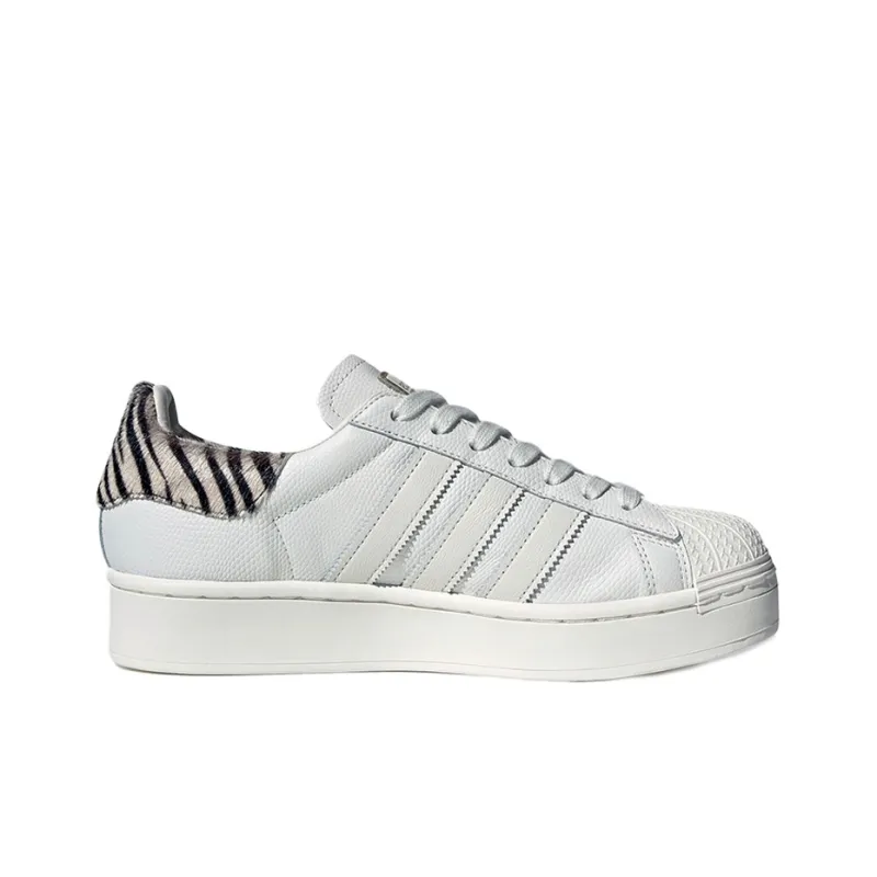 Superstar Women's Adidas Originals Bold 'Heel Patch Animal Print' Women's-1
