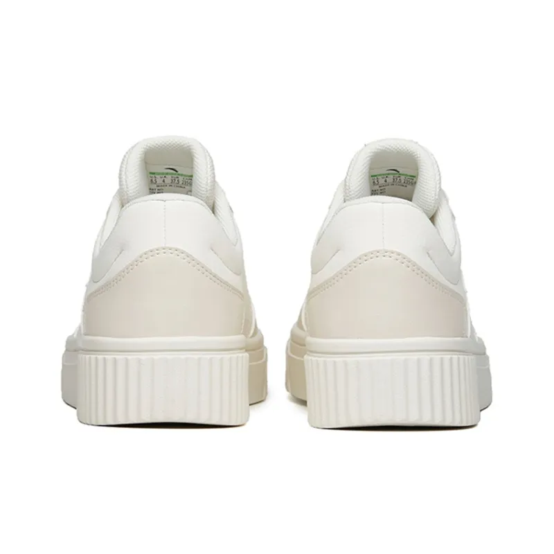 ANTA Women's Thick-Soled Skate Low 'White Light Pink'-3