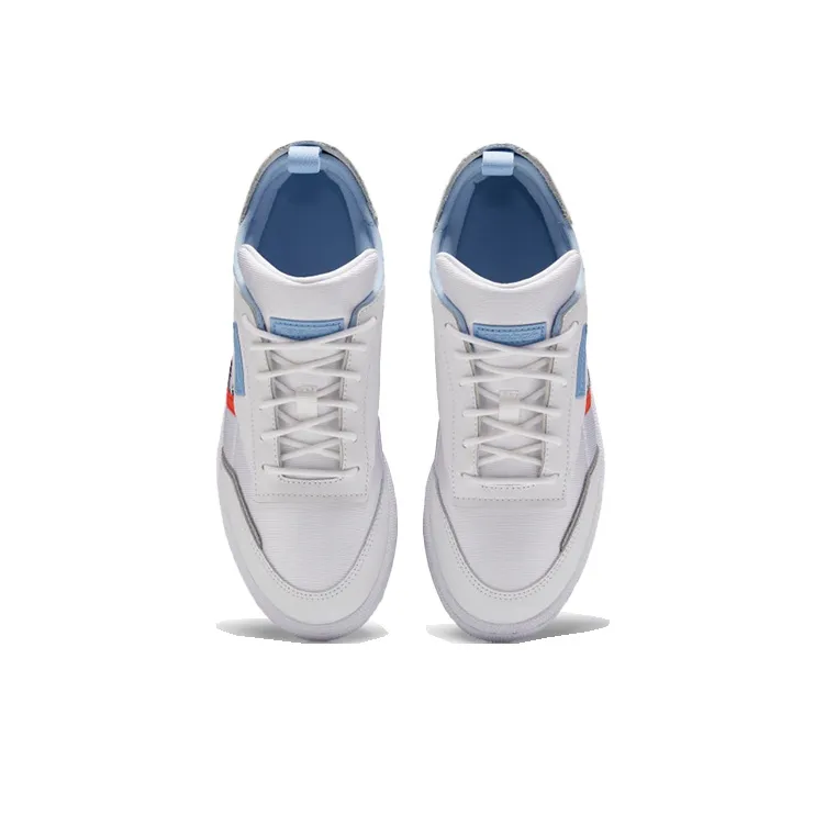 Reebok Club C Slip-Resistant Cushioning Wear-Resistant Low-Top Skateboard Shoes Women's Cloud White-4