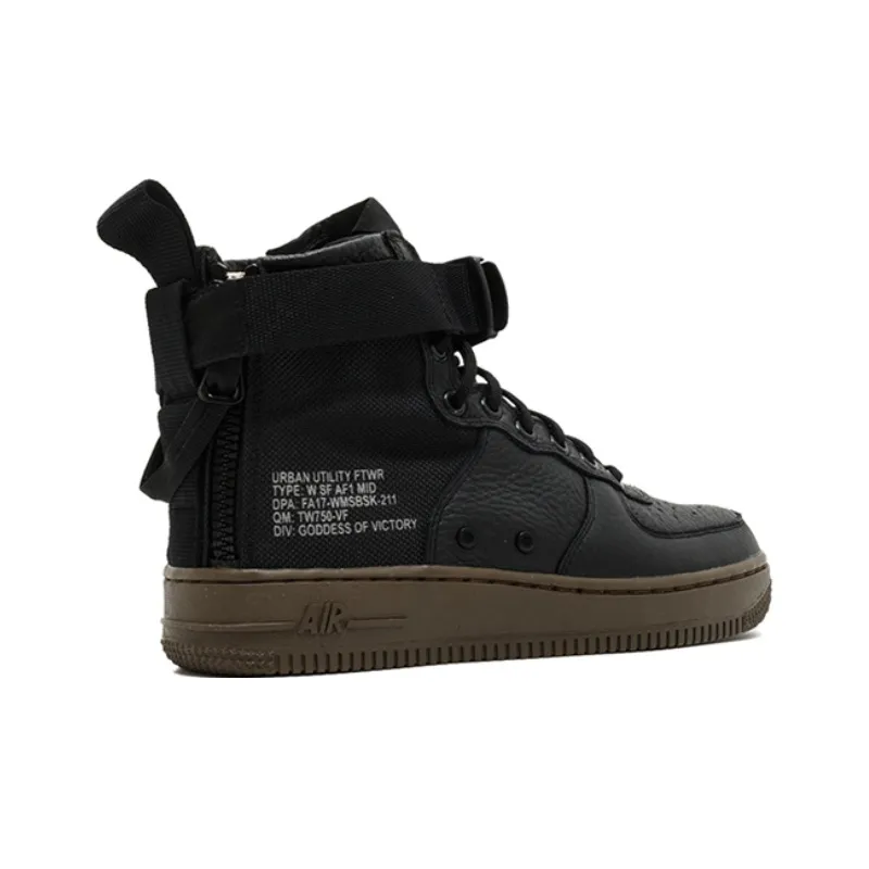 Nike Sf Air Force 1 Mid Black Dark Hazel Women's-2