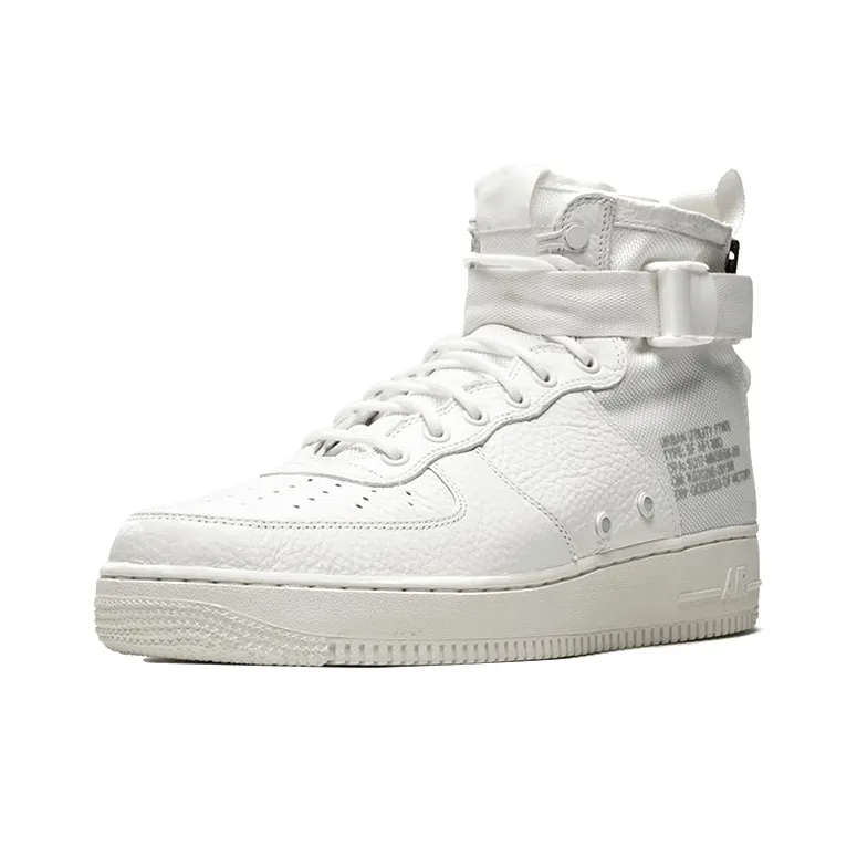 Nike Sf Air Force 1 Mid Triple Ivory-2