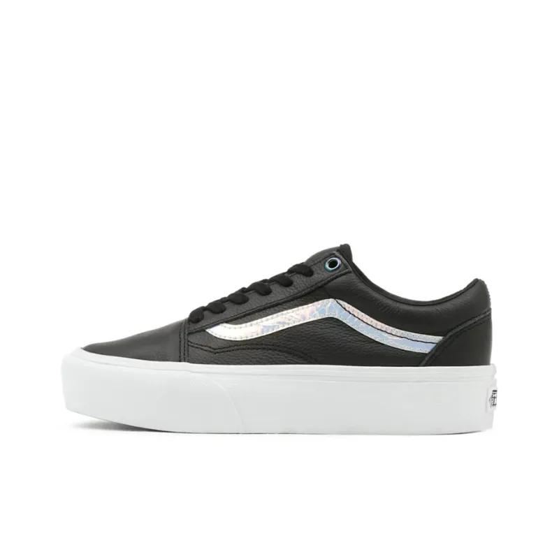 Vans Unisex Holo Sidestripe Old Skool Platform Sneakers Black/White-0