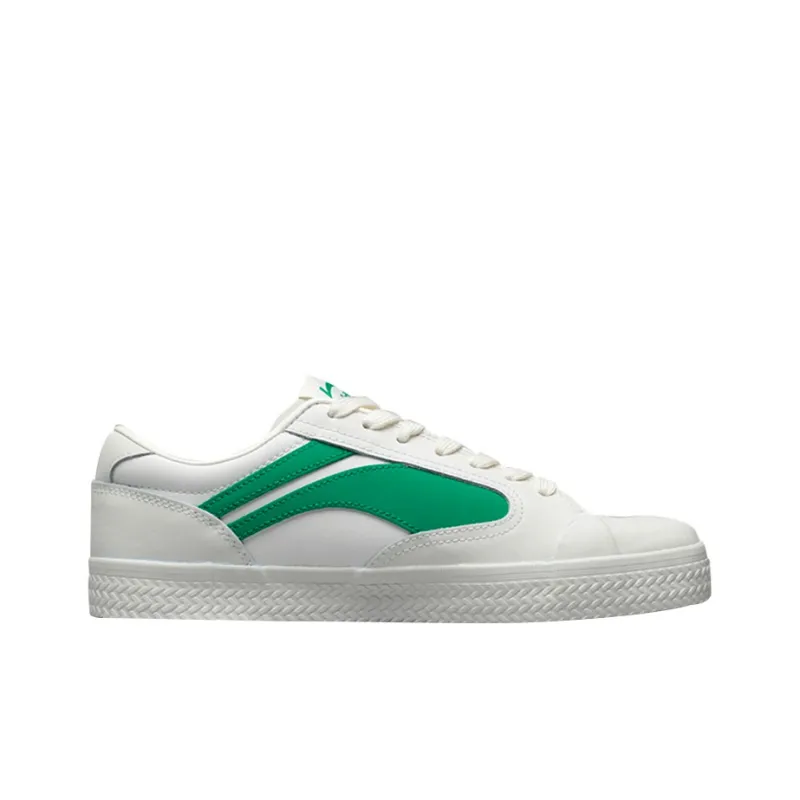 LiNing Wave Vntg Lightweight Low-Top Skateboard Shoes Men's White Green-1