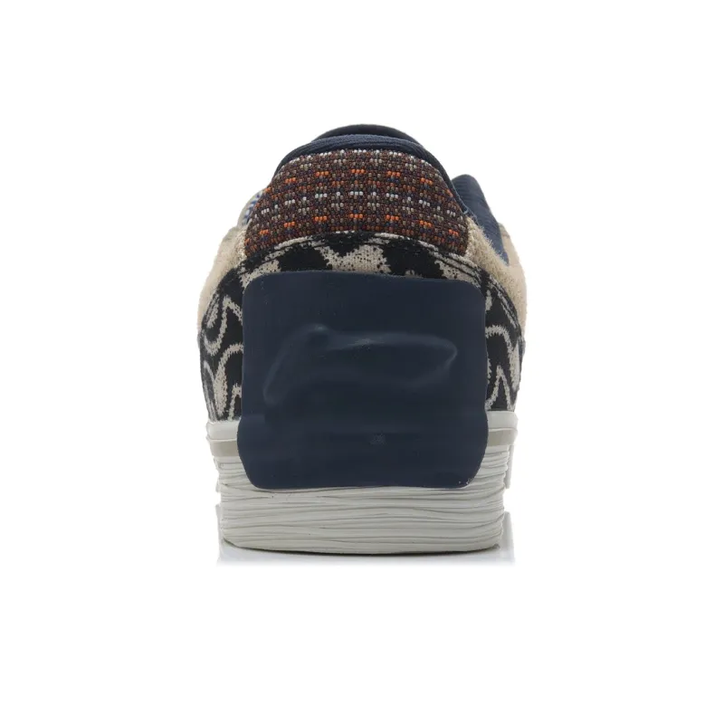 LiNing Wear-resistant Lightweight Breathable And Non-slip. Low-Top Skateboard Shoes Men's White Blue Brown-5