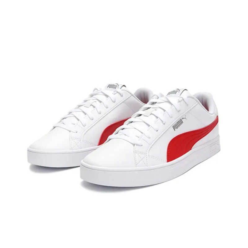PUMA Smash Vulc V3 Lo 'White High Risk Red'-2