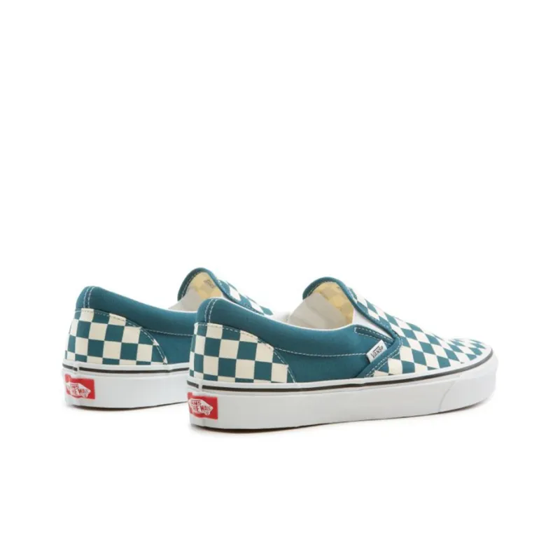 Slip On Classic Vans 'Checkerboard Blue Coral'-3